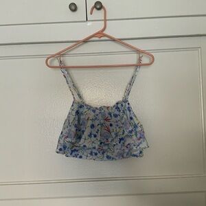 Forever 21 Floral Print Crop Top